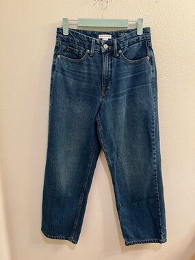 Good American Good 90s Relaxed Crop Mid Rise Baggy